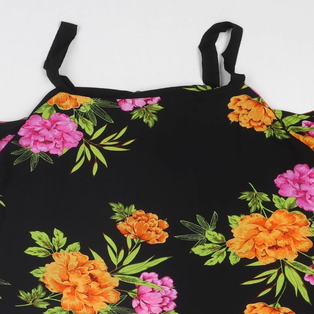 Womens UK Size 8 New Look Black Basic Blouse