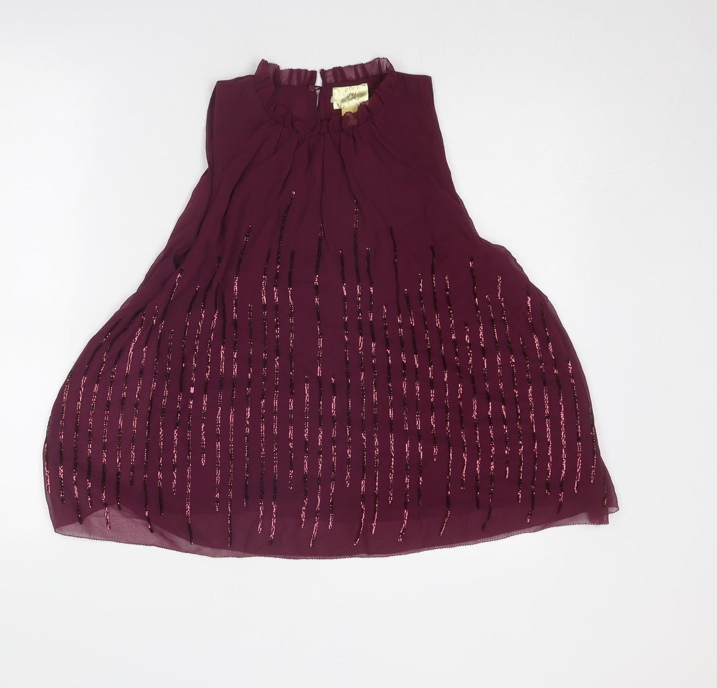 Womens UK Size 6 H&M Purple Basic Blouse