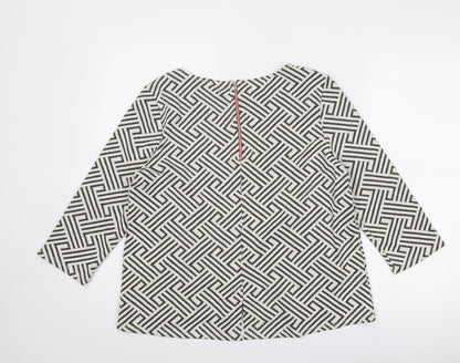 Womens UK Size M W5 White Basic Blouse
