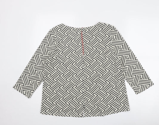 Womens UK Size M W5 White Basic Blouse