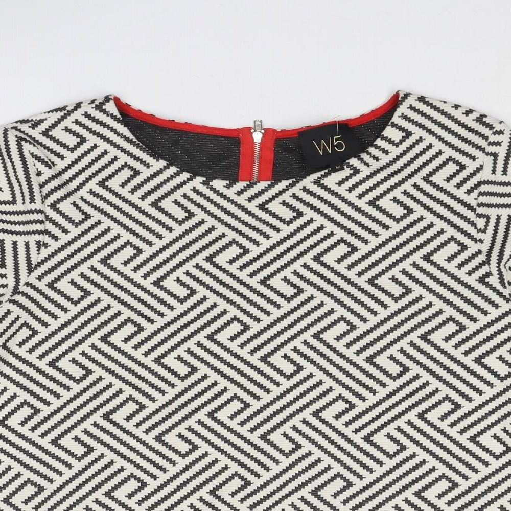 Womens UK Size M W5 White Basic Blouse