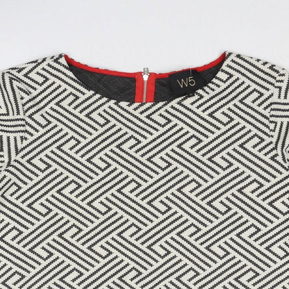 Womens UK Size M W5 White Basic Blouse