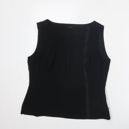 Womens UK Size 14 Marks and Spencer Black Basic Blouse