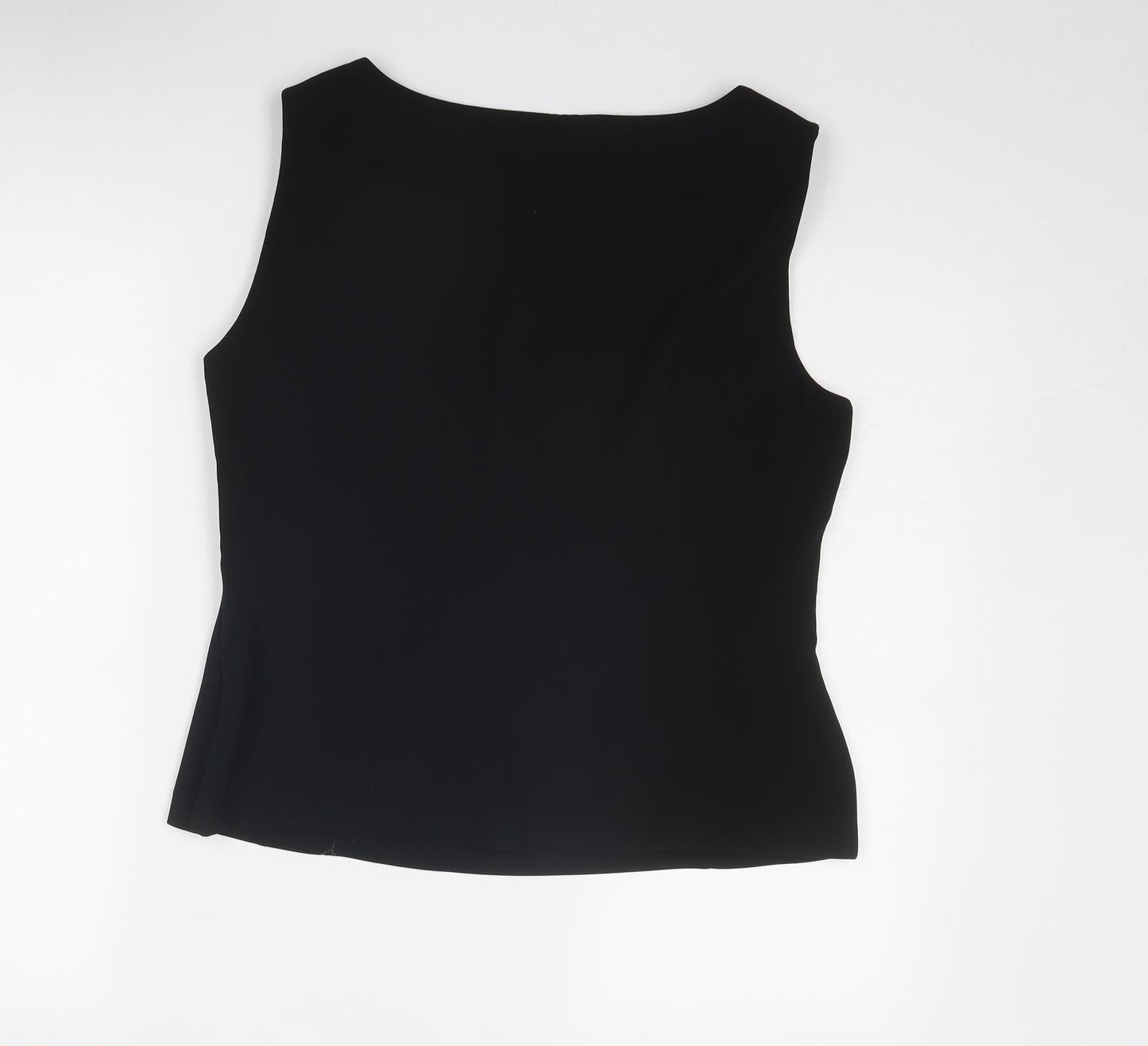 Womens UK Size 14 Marks and Spencer Black Basic Blouse