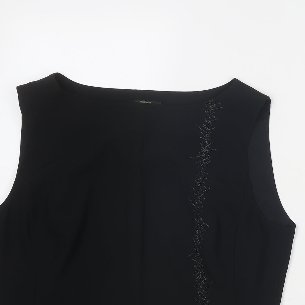 Womens UK Size 14 Marks and Spencer Black Basic Blouse