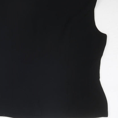Womens UK Size 14 Marks and Spencer Black Basic Blouse