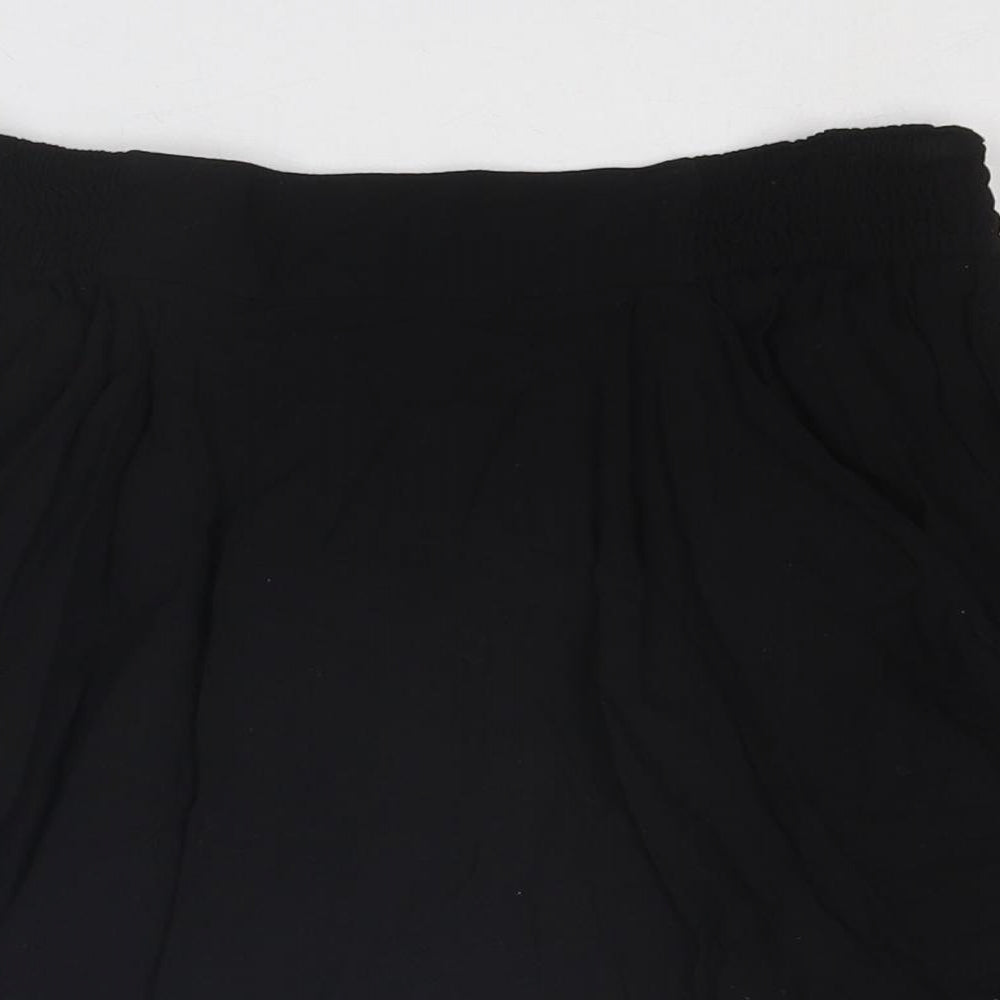 Divided by H&M Womens Black Viscose A-Line Skirt Size 10