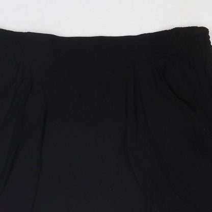 Divided by H&M Womens Black Viscose A-Line Skirt Size 10