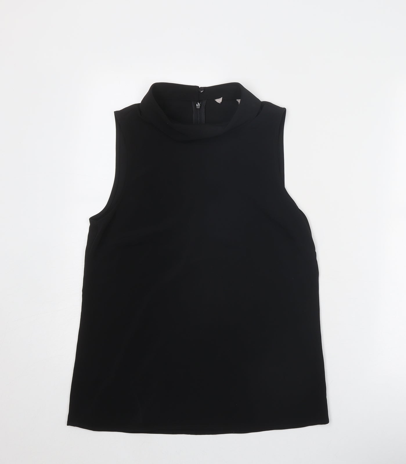 Womens UK Size 8 H&M Black Basic Blouse