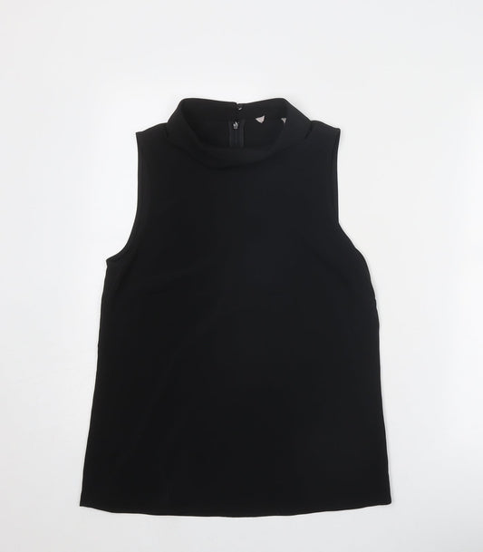 Womens UK Size 8 H&M Black Basic Blouse