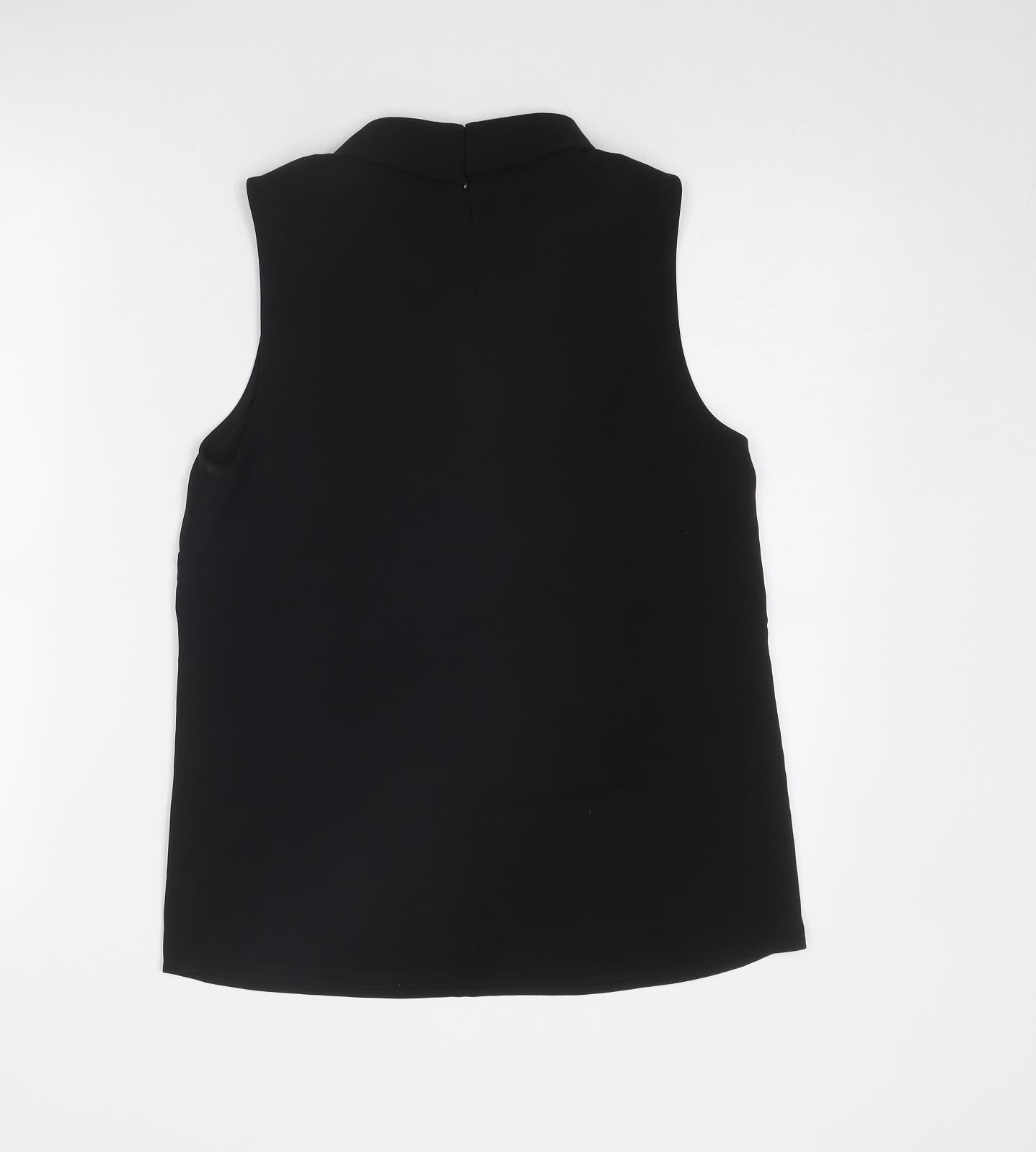 Womens UK Size 8 H&M Black Basic Blouse