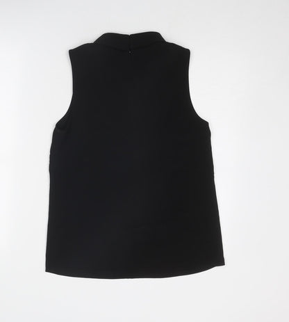 Womens UK Size 8 H&M Black Basic Blouse