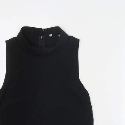 Womens UK Size 8 H&M Black Basic Blouse