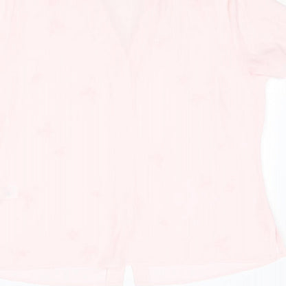 Womens UK Size 18 St Michael Pink Basic Button-Up