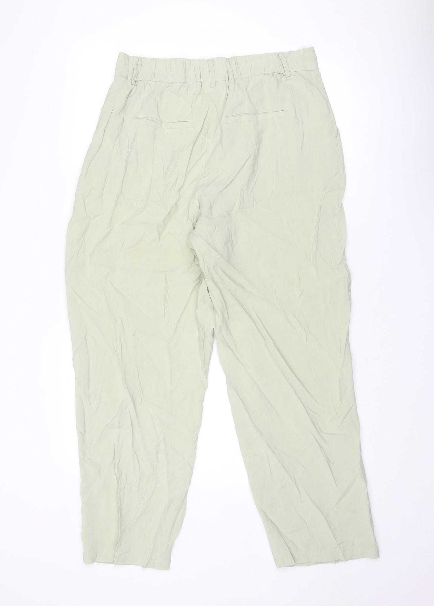 Womens UK Size 16 VILA Regular Fit Carrot Green Trousers