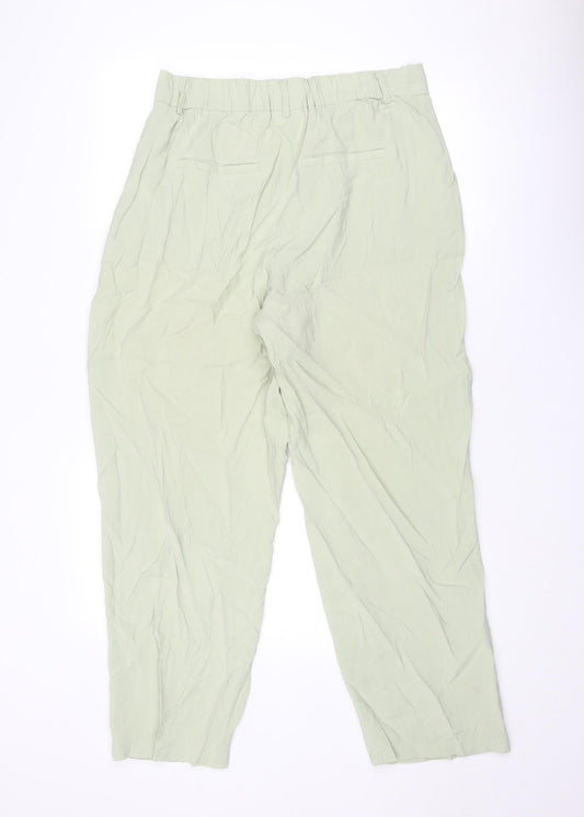 Womens UK Size 16 VILA Regular Fit Carrot Green Trousers