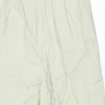 Womens UK Size 16 VILA Regular Fit Carrot Green Trousers