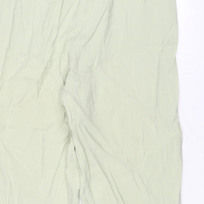 Womens UK Size 16 VILA Regular Fit Carrot Green Trousers