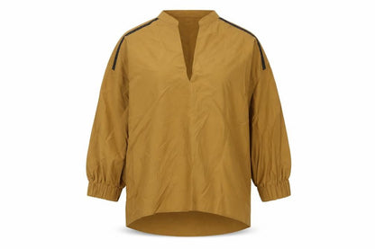 Womens UK Size XS Zara Brown Basic Blouse