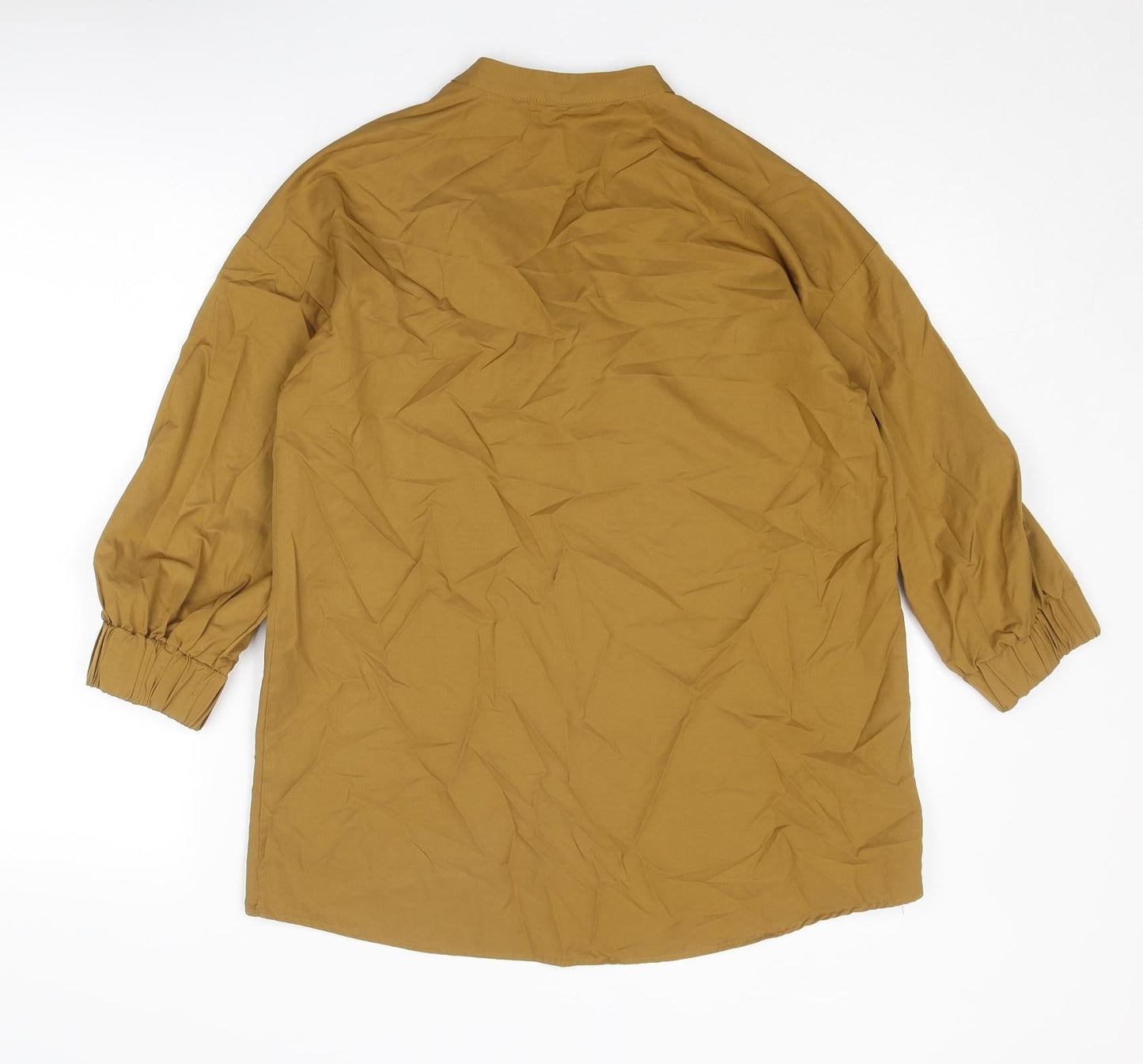 Womens UK Size XS Zara Brown Basic Blouse