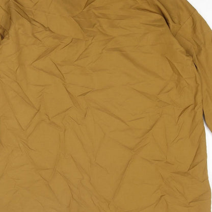 Womens UK Size XS Zara Brown Basic Blouse