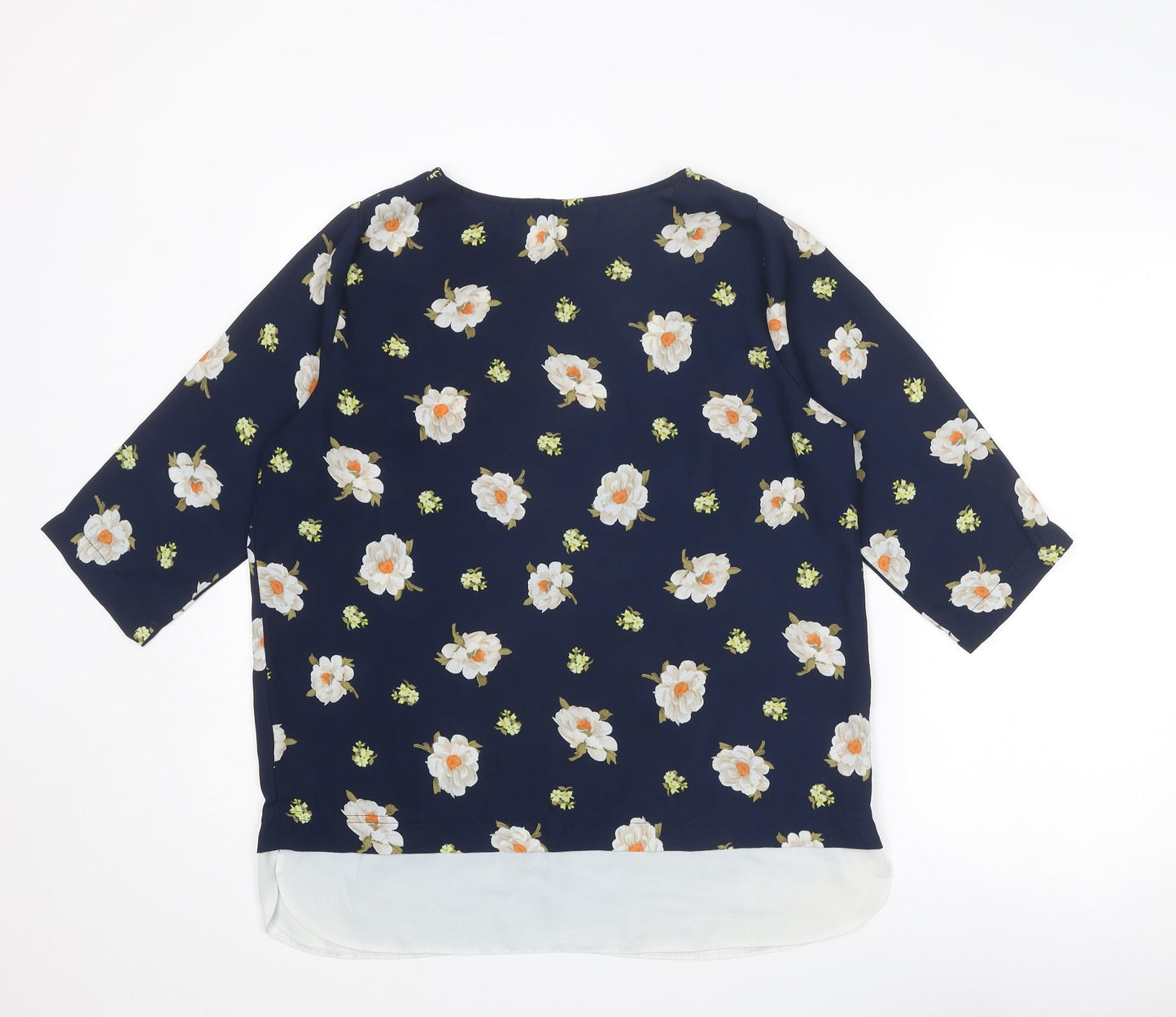 Womens UK Size 14 Blue Chameleon Blue Basic Blouse