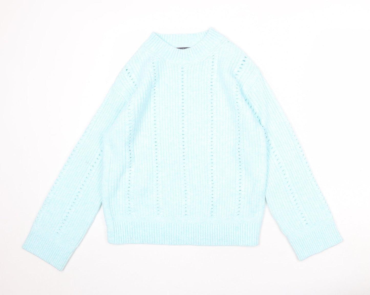 Womens UK Size S Marks and Spencer Blue Pullover Jumper