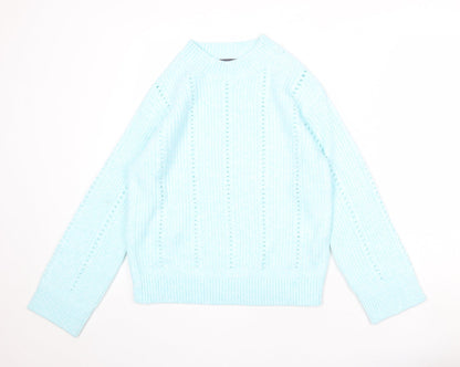 Womens UK Size S Marks and Spencer Blue Pullover Jumper