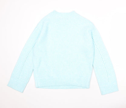 Womens UK Size S Marks and Spencer Blue Pullover Jumper