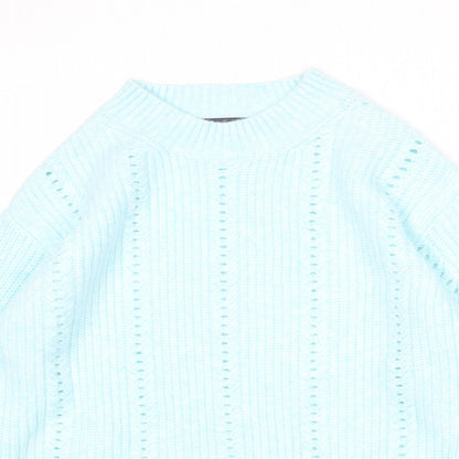 Womens UK Size S Marks and Spencer Blue Pullover Jumper