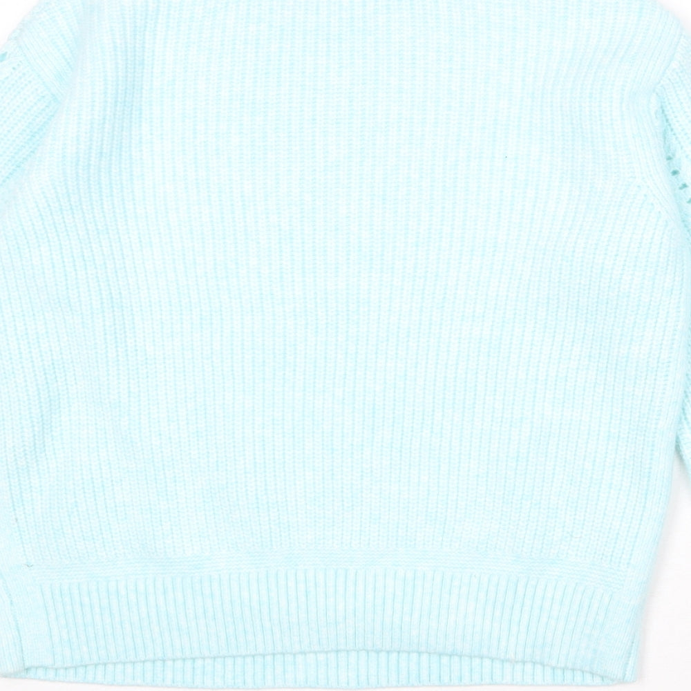 Womens UK Size S Marks and Spencer Blue Pullover Jumper