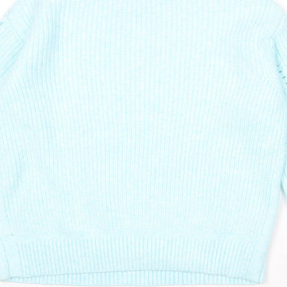 Womens UK Size S Marks and Spencer Blue Pullover Jumper