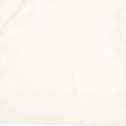 Womens UK Size M Marks and Spencer Ivory Pullover Jumper