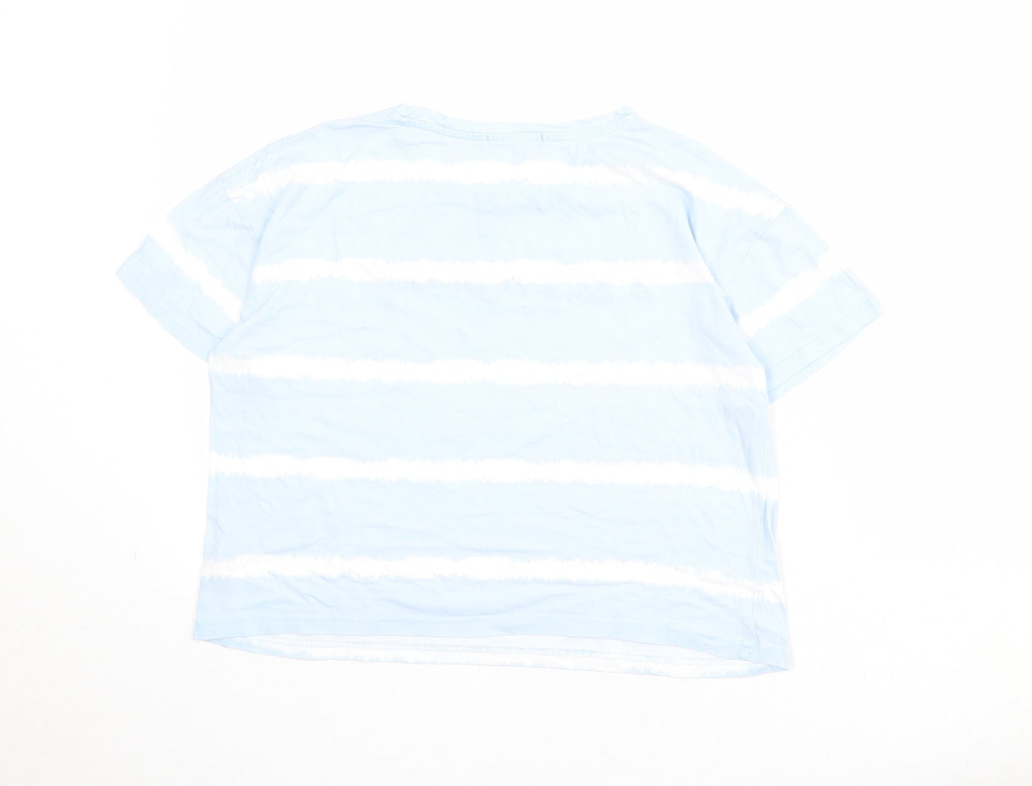 Womens UK Size XS New Look Blue Basic T-Shirt