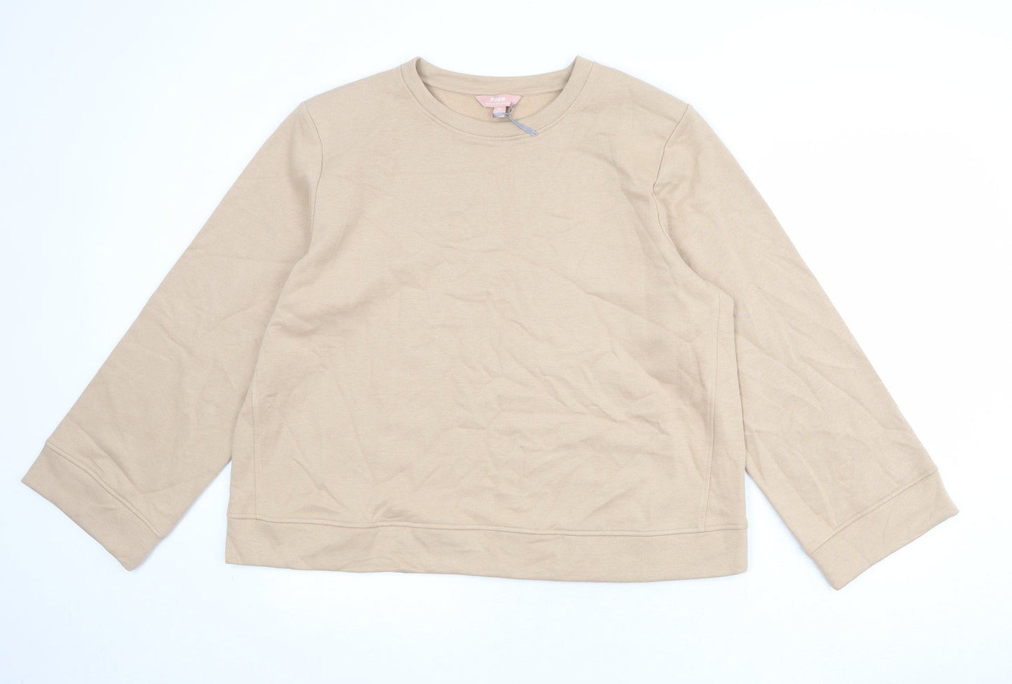 Rosie Womens Brown Cotton Pullover Sweatshirt Size XL Pullover