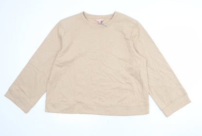 Rosie Womens Brown Cotton Pullover Sweatshirt Size XL Pullover
