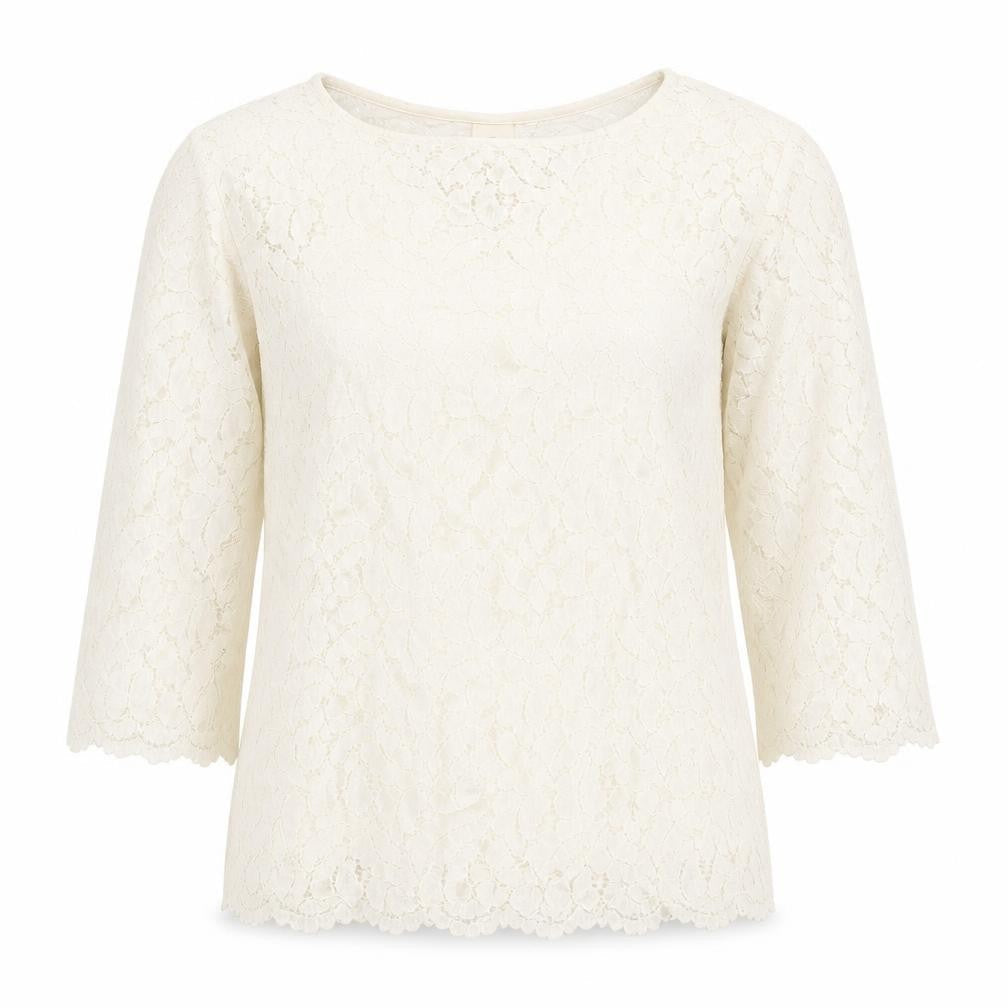 Womens UK Size 8 NEXT Ivory Basic Blouse