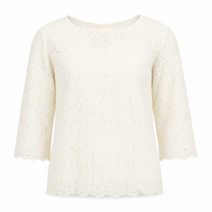 Womens UK Size 8 NEXT Ivory Basic Blouse