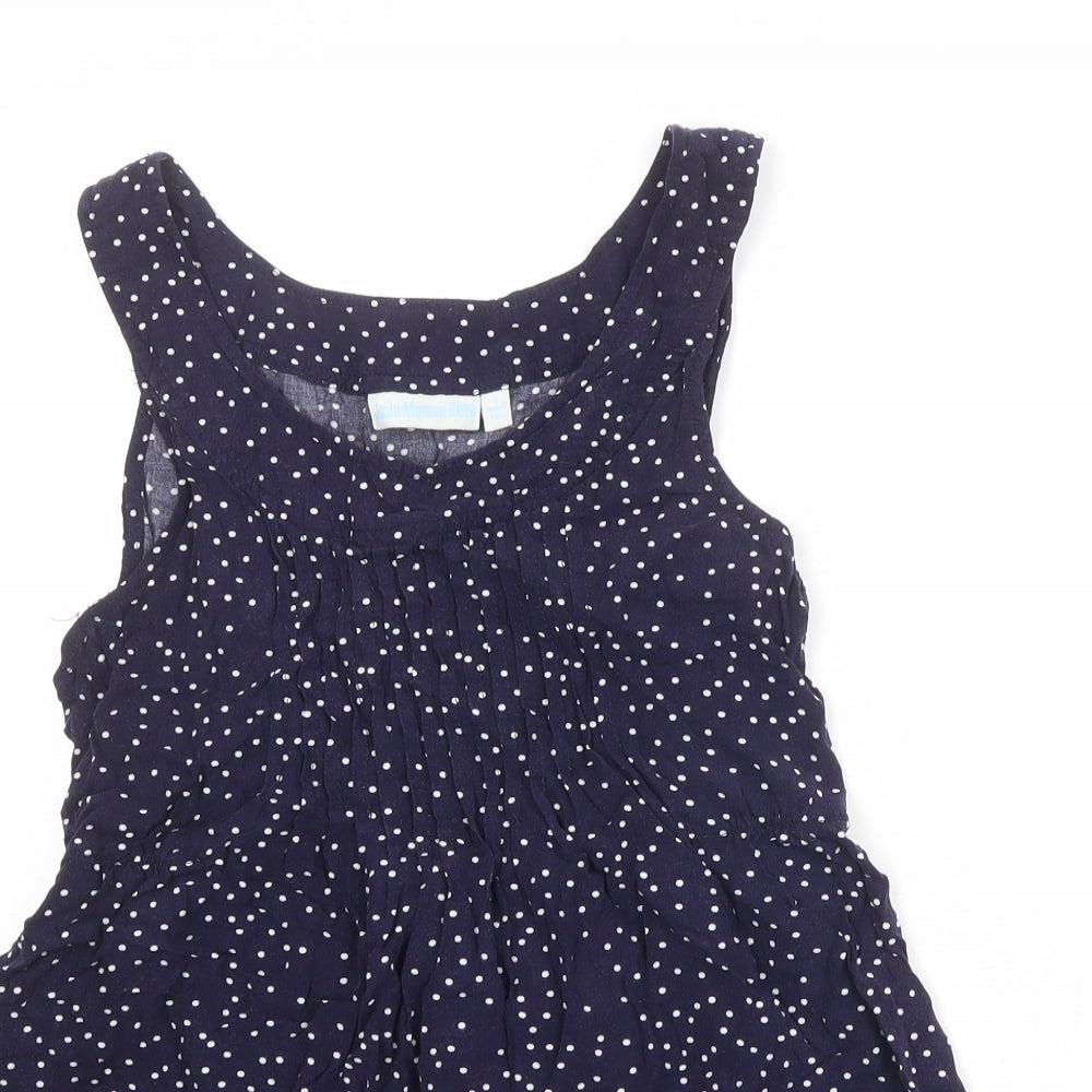 Womens UK Size S JoJo Maman Bébé Blue Basic Tank