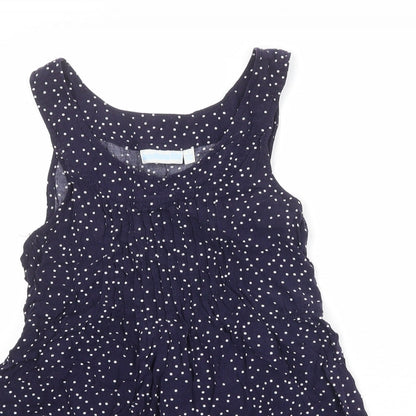 Womens UK Size S JoJo Maman Bébé Blue Basic Tank