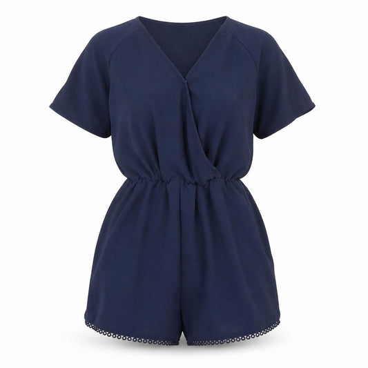 Womens UK Size 6 Divided by H&M One-Piece Blue Playsuit