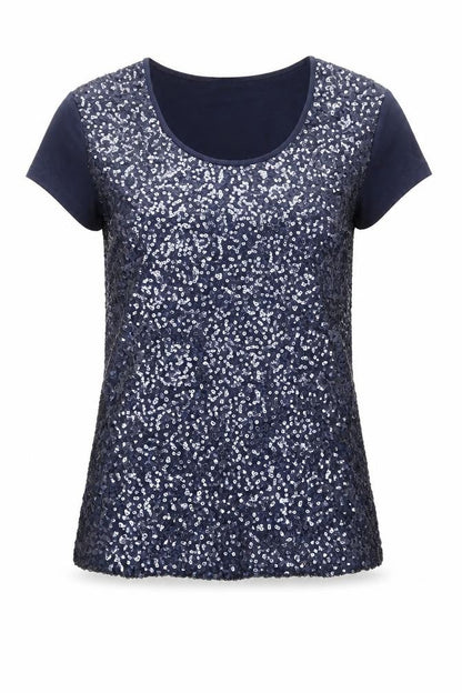 Womens UK Size XS Planet Blue Basic T-Shirt