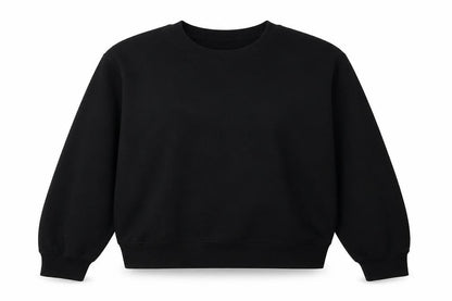 Zara Womens Black Polyester Pullover Sweatshirt Size L Pullover