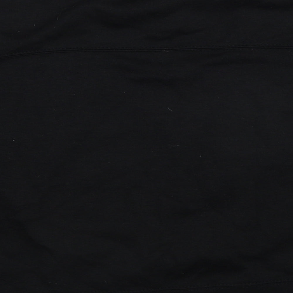 Zara Womens Black Polyester Pullover Sweatshirt Size L Pullover