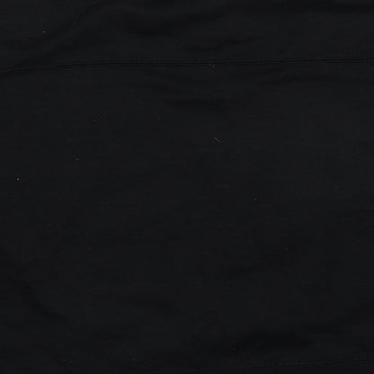 Zara Womens Black Polyester Pullover Sweatshirt Size L Pullover