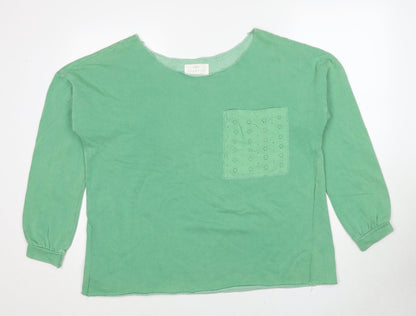 Womens UK Size L NEXT Green Pullover Sweatshirt