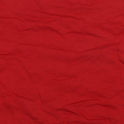 Marks and Spencer Boys Red Cotton Pullover Sweatshirt Size 8-9 Years Pullover