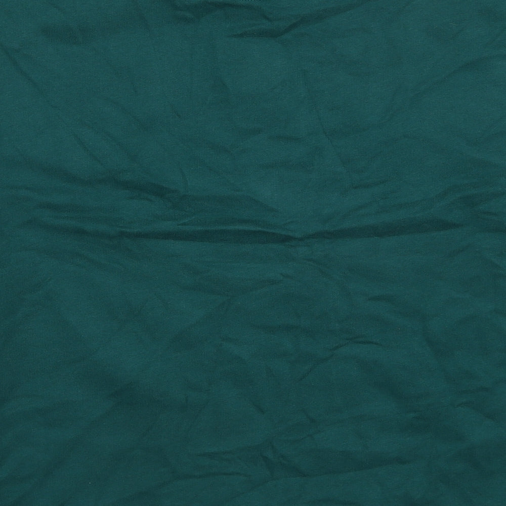 Marks and Spencer Mens Blue Cotton Polo Size XL Collared Button