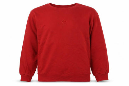 Marks and Spencer Girls Red Cotton Pullover Sweatshirt Size 13-14 Years Pullover