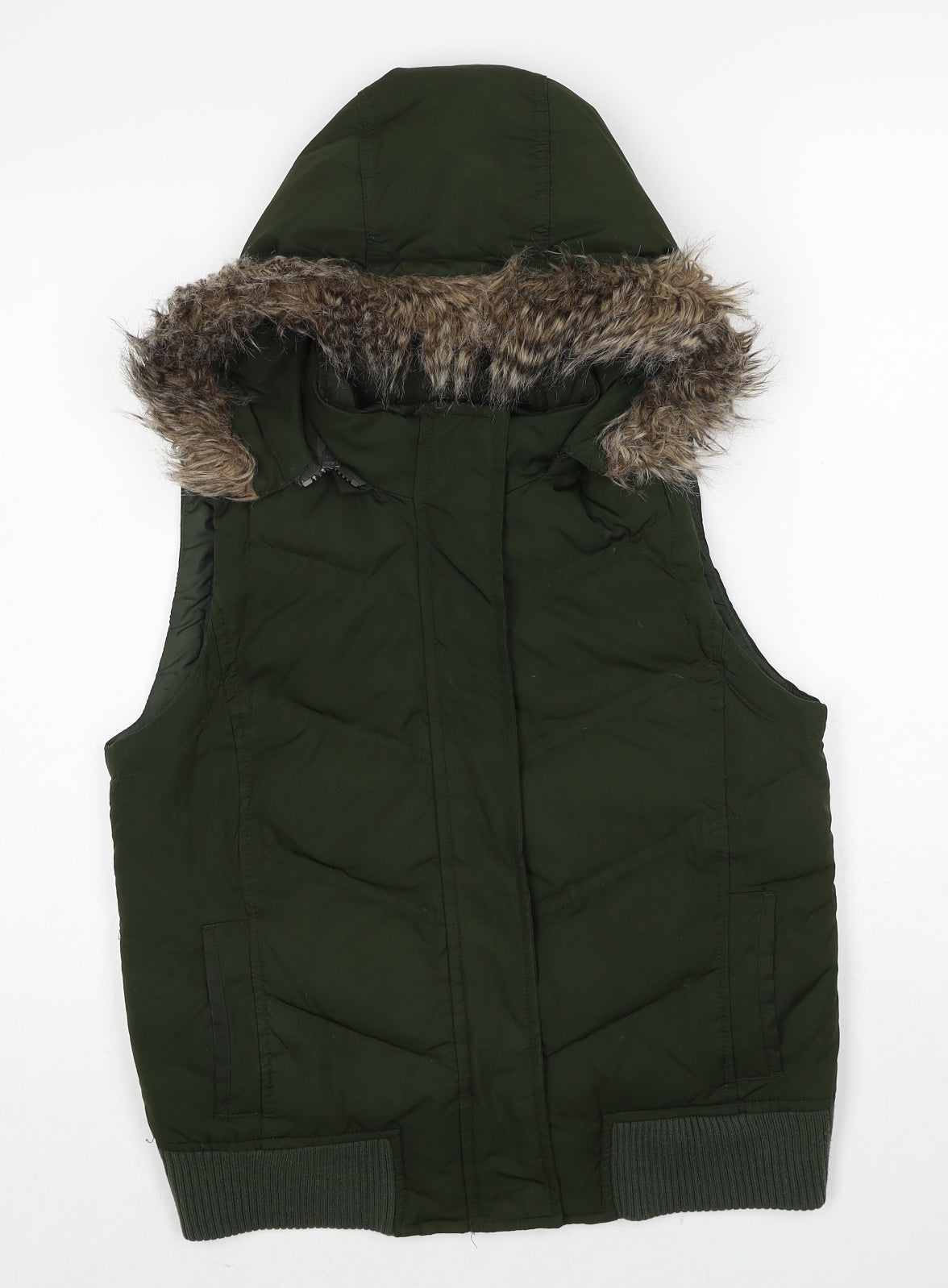 Womens UK Size XS Gap Green Parka Coat